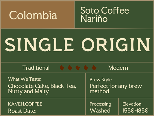 Single Origin -- Colombia - Narino Washed
