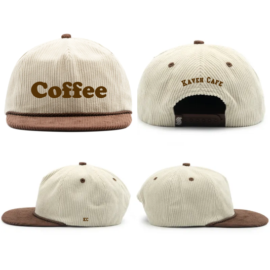 KC - Coffee Corduroy Cap | kaveh.coffee