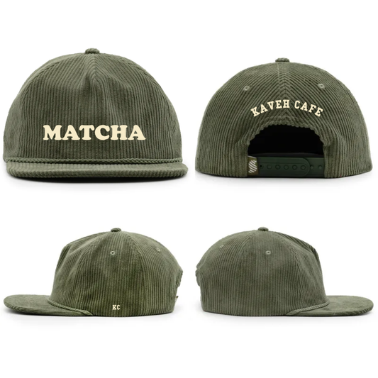 KC - Matcha  Corduroy Cap | kaveh.coffee